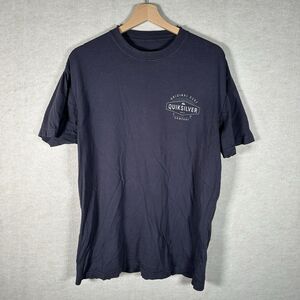 Quiksilver Modern Fit Men's XL Blue Crew Neck Short Sleeve Surf T-Shirt